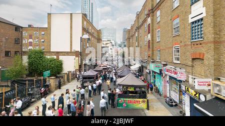 Goulston Street, Petticoat Lane, Aldgate, Londres Banque D'Images