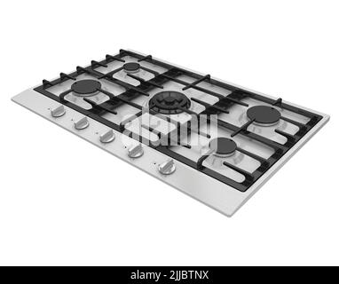 Table de cuisson à gaz isolée Banque D'Images
