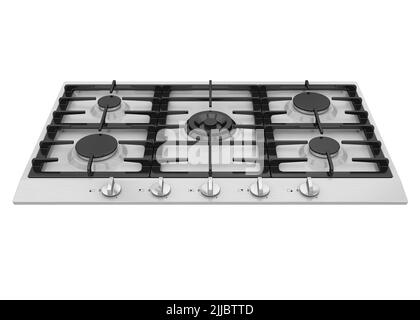 Table de cuisson à gaz isolée Banque D'Images