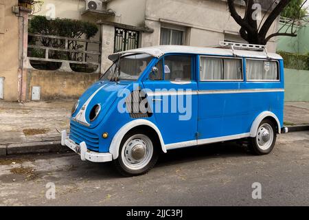 Le minibus DKW Schnellaster a été produit en Allemagne entre 1949 et 1962 et apparemment entre 1960 et 1969 en Argentine. Vu à Buenos Aires Banque D'Images