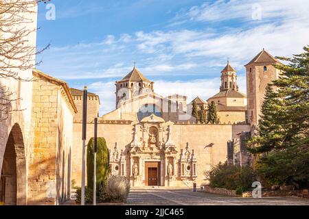 Monastère de Poblet, Espluga de Francolí, Tarragone, Espagne Banque D'Images