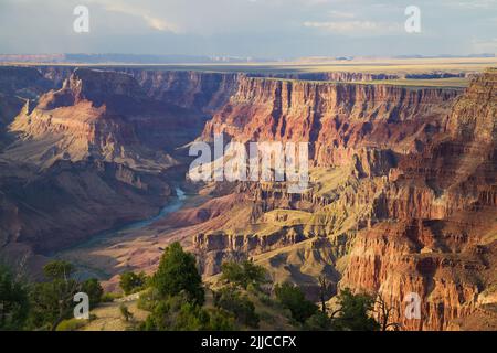 Grand Canyon depuis Desert View, Arizona, États-Unis. Banque D'Images