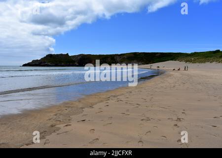 Broadhaven South Beach, Stackpole, Pembrokeshire, pays de Galles Banque D'Images