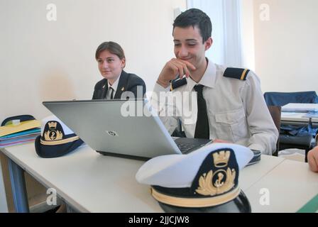 Gênes (Italie), Académie de la Marine marchande, école de spécialisation avancée pour les professions de la mer; Banque D'Images