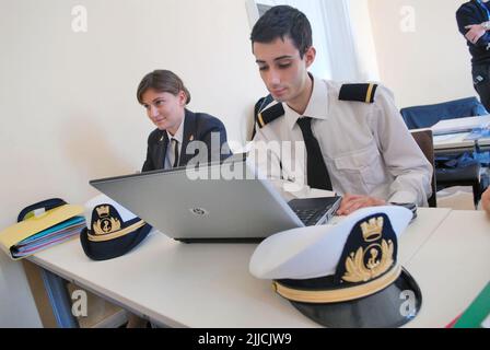 Gênes (Italie), Académie de la Marine marchande, école de spécialisation avancée pour les professions de la mer; Banque D'Images