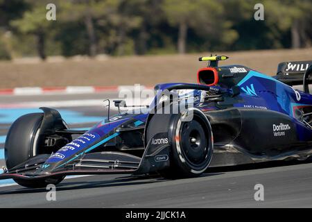 22 juillet 2022, circuit Paul Ricard, le Castellet, FORMULE 1 GRAND PRIX DE FRANCE 2021 de LENOVO , sur la photo Nicholas Latifi (CAN), Williams Racing Banque D'Images
