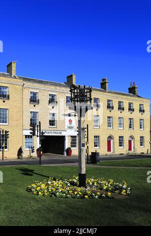 The Poets House, St Marys Street, Ely City, Cambridgeshire, Angleterre, ROYAUME-UNI Banque D'Images