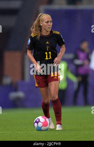 LEIGH - Janice Cayman de Belgique femmes pendant le quart de finale des femmes entre la Suède et la Belgique sur 21 juillet 2022 à Leigh, Angleterre. ANP | hauteur néerlandaise | GERRIT DE COLOGNE Banque D'Images