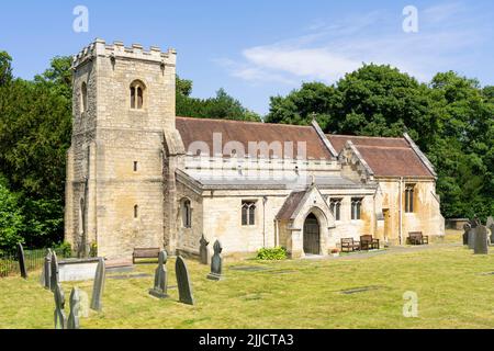 Église de Brodsworth l'église paroissiale de St Michael & All Angels dans le domaine de Brodsworth Hall près de Doncaster Yorkshire du Sud Angleterre GB Banque D'Images