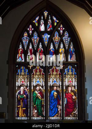 L'église Saint Helens de l'époque saxonne d'Abingdon est un monument local, visible depuis la Tamise et des kilomètres autour. Un lieu de culte chrétien Banque D'Images