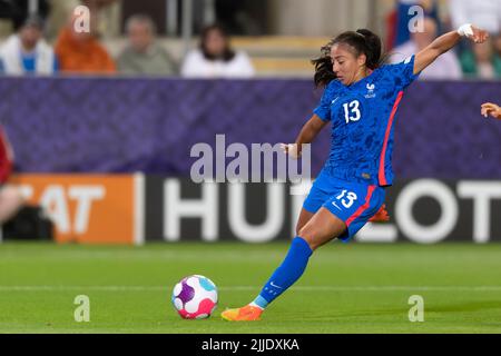 Selma Bacha (France femmes) lors du match de l'UEFA féminin Euro Angleterre 2022 entre la France 1-0 pays-Bas au stade de New York sur 23 juillet 2022 à Rotherham, en Angleterre. Credit: Maurizio Borsari/AFLO/Alay Live News Banque D'Images