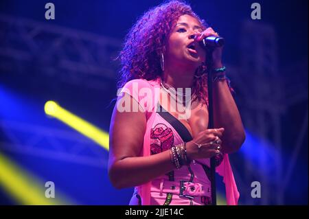 24 juillet 2022, Sheffield, Yorkshire du Sud, U.K: Keis se présentant au Festival des tramways , Royaume-Uni , 24.07.2022 (Credit image: © Robin Burns/ZUMA Press Wire) Banque D'Images