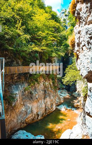 Horma Canyon. Parc national des montagnes de Kure. Sentier de randonnée Horma Canyon. Voyage en Turquie. Pinarbasi, Kastamonu, Turquie Banque D'Images