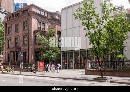 The Morgan Library & Museum on Madison Avenue à New York le dimanche, 17 juillet 2022. (© Richard B. Levine) Banque D'Images