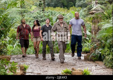 GUZMAN,HUDGENS,HUTCHERSON,CAINE,JOHNSON, VOYAGE 2 : L'ÎLE MYSTÉRIEUSE, 2012 Banque D'Images