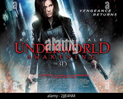 AFFICHE DE KATE BECKINSALE, UNDERWORLD: EVEIL, 2012 Banque D'Images