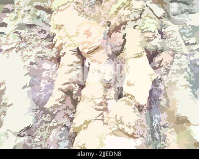 Fond de camouflage pour les textiles ou les textures. La véritable structure de bois pourri avec de la mousse et des fissures pour les tissus, les imprimés, le papier peint ou l'intérieur Banque D'Images