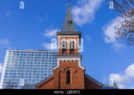 Église Saint Stanislaus Bishop et Martyr à Varsovie, capitale de la Pologne Banque D'Images