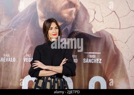 L'actrice Paz Vega assiste au photocall de 'El LoDo' à la Casa de Ameria de Madrid 26, 2021 à Madrid, Espagne. Avec: Paz Vega où: Madrid, Espagne quand: 26 Nov 2021 crédit: Oscar Gonzalez/WENN Banque D'Images