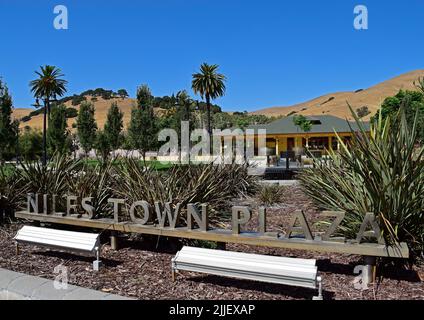 Niles Town Plaza, Freemont, Californie Banque D'Images