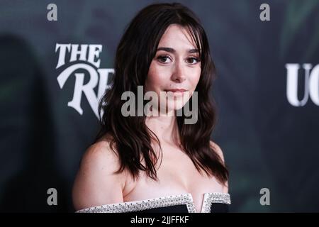 Hollywood, États-Unis. 25th juillet 2022. HOLLYWOOD, LOS ANGELES, CALIFORNIE, États-Unis - JUILLET 25 : l'actrice américaine Cristin Milioti arrive à Los Angeles première projection de la série originale de Peacock 'The Resort' organisée par Peacock, UCP et Entertainment Weekly à l'hôtel Hollywood Roosevelt sur 25 juillet 2022 à Hollywood, Los Angeles, Californie, États-Unis. (Photo de Xavier Collin/image Press Agency) Credit: Image Press Agency/Alay Live News Banque D'Images