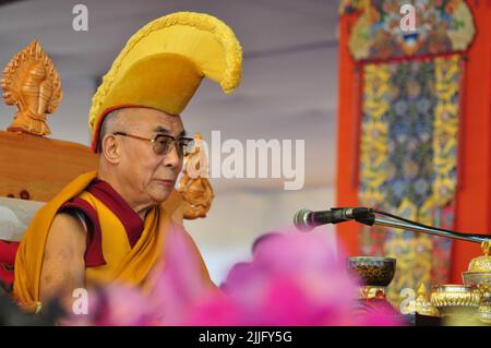 Le Dalaï Lama du Tibet en 14th Banque D'Images