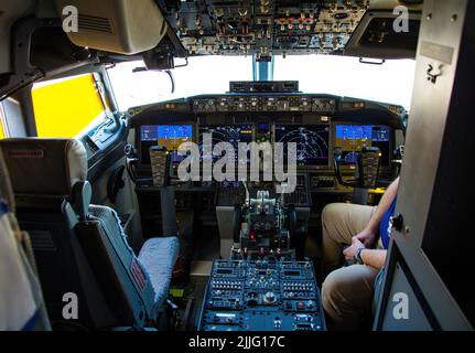 Boeing 737 Max 10 plate-forme de vol Banque D'Images