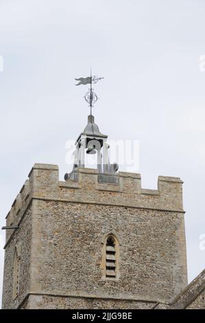 Eglise de la Toussaint, Grand Thurlow, Suffolk Banque D'Images