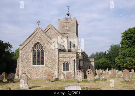 Eglise de la Toussaint, Grand Thurlow, Suffolk Banque D'Images