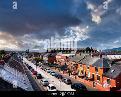 Belfast City Windsor Park Banque D'Images