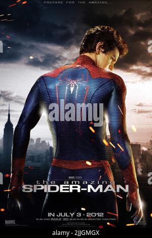 ANDREW GARFIELD AFFICHE, L'AMAZING SPIDER-MAN, 2012 Banque D'Images