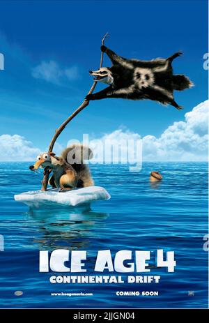 SCRAT AFFICHE DE FILM, L'ÂGE DE LA GLACE : DÉRIVE CONTINENTALE, 2012 Banque D'Images