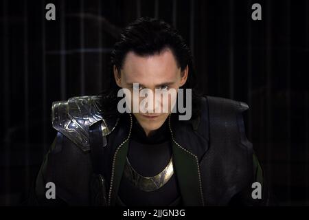 TOM HIDDLESTON, THE AVENGERS, 2012 Banque D'Images