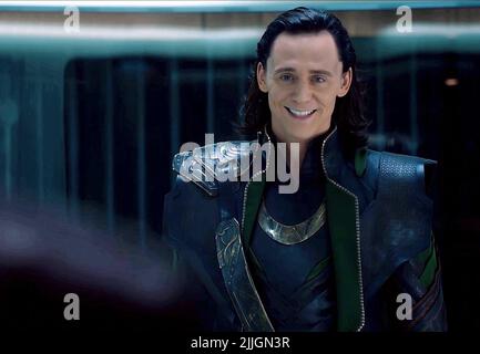 TOM HIDDLESTON, THE AVENGERS, 2012 Banque D'Images
