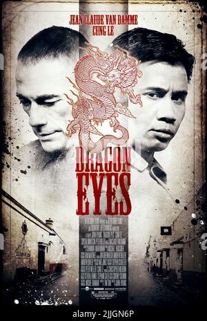 JEAN-CLAUDE VAN DAMME, CUNG LE POSTER, LES YEUX DU DRAGON, 2012 Banque D'Images