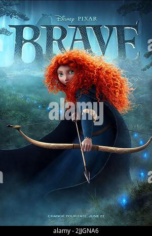 AFFICHE DE LA PRINCESSE MERIDA, BRAVE, 2012 Banque D'Images