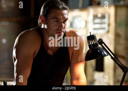 JASON MOMOA, BALLE DANS LA TÊTE, 2012 Banque D'Images