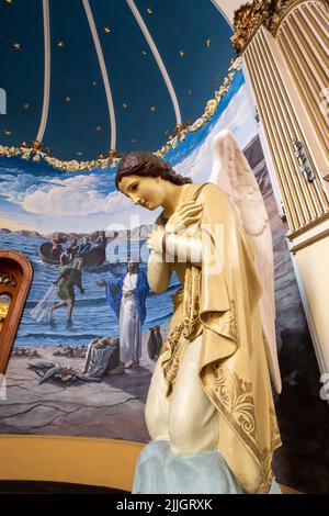 Un ange dans la Cathédrale de l'Immaculée conception ou la Cathédrale Iquique à Iquique, Chili. Banque D'Images