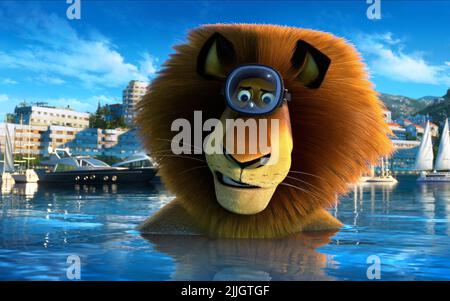 ALEX, MADAGASCAR 3 : EUROPE'S Most Wanted, 2012 Banque D'Images