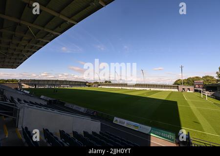 Vue générale du parc Kellamergh, stade de l'AFC Fylde Banque D'Images