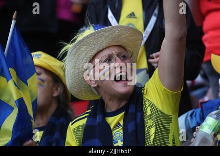 Lors du match de l'UEFA Women European Championship entre England Women et la Suède à Bramall Lane, Sheffield, le mardi 26th juillet 2022. (Credit: Mark Fletcher | MI News) Credit: MI News & Sport /Alay Live News Banque D'Images