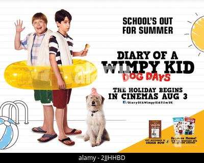 ROBERT CAPRON, ZACHARY GORDON, l'AFFICHE DE GOOD CARMA KID : Dog Days, 2012 Banque D'Images