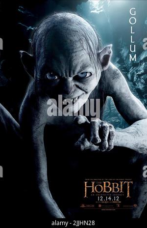 AFFICHE GOLUM, LE HOBBIT : UN VOYAGE INATTENDU, 2012 Banque D'Images