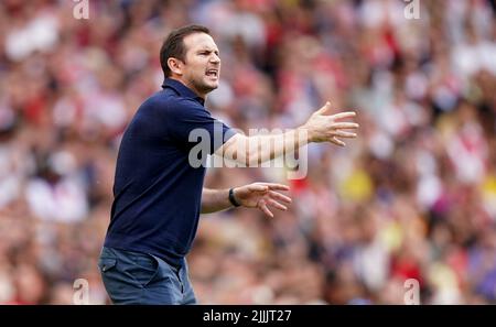 Photo du dossier datée du 22-05-2022 du gestionnaire d'Everton Frank Lampard, qui sera censé superviser l'amélioration à Everton après leur brosse avec relégation la saison dernière. Date de publication: Mercredi, 27 juillet 2022. Banque D'Images