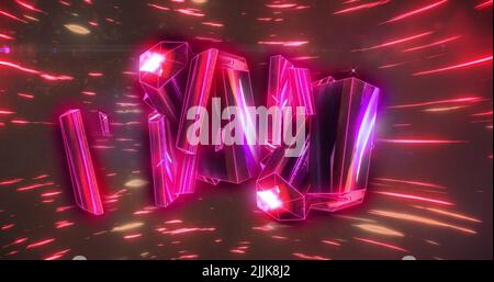 Image des diamants roses sur les feux rouges qui se déplacent rapidement Banque D'Images