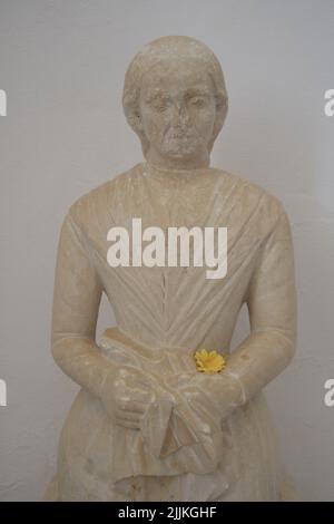 Sculpture de la famille Galvez dans le panthéon de Macharaviaya, Espagne Banque D'Images