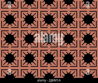Un motif sans couture en noir et rose qui peut être utilisé pour les papiers peints et les carreaux Banque D'Images