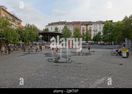 Brüssel, Saint-Gilles, place de Betléem // Bruxelles, Saint-Gilles, place de Betléem Banque D'Images