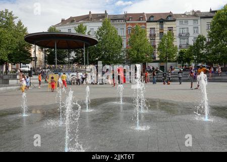 Brüssel, Saint-Gilles, place de Betléem // Bruxelles, Saint-Gilles, place de Betléem Banque D'Images