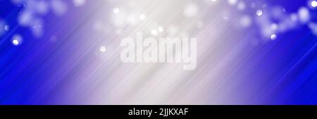Effets lumineux abstraits bleus avec spots lumineux Banque D'Images